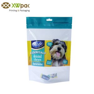 Buy cheap Custom Printed 100g Stand Up Pet Food Bags With Handle from wholesalers