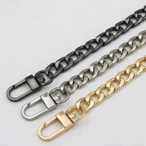 detachable strap Bag chain flat chain non-fading metal shoulder strap slung
