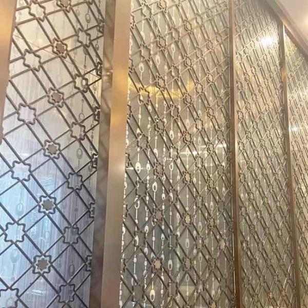 Quality Metal 316L Stainless Steel Screen Partition PVD Antirust for sale