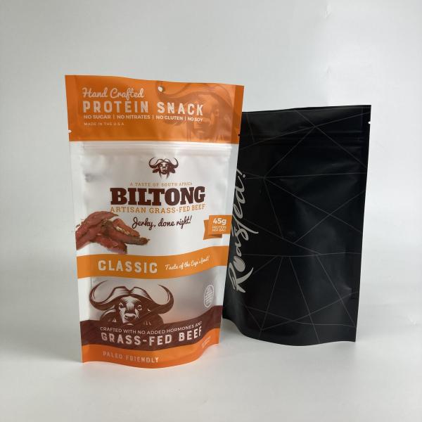 Buy cheap Custom Printed Eco-friendly Resealable Packaging Bags Stand Up Zipper Bags for Snack Food Packaging Bags with Window from wholesalers