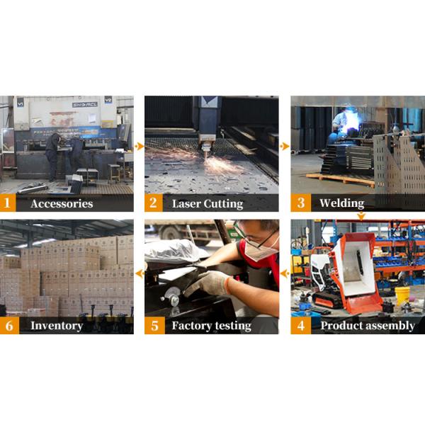 0.8 Ton Crawler Mini Hydraulic All Terrain Track Mini Truck Dumper Small Farm Dump Truck Factory Price