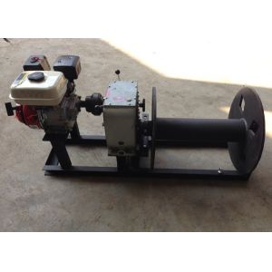 Buy cheap Cable Winch Puller 3 Ton Gas Engine Powered Cable Drum Winch for Hoisting from wholesalers