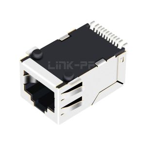 LPJM19434CNL 2.5G Base-T 1X1 Port Tab Up SMT RJ45 Magjack Female Connector