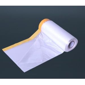 Buy cheap auto paint pre-tape hand-masker pre-folded transparent masking, masking film with masking pre-taped cloth taped maskin from wholesalers