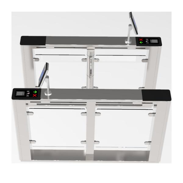 Quality Acrylic Swing 0.2s flap barrier turnstile 2 Ways Bidirectional for sale