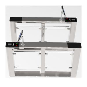 Buy cheap Acrylic Swing 0.2s flap barrier turnstile 2 Ways Bidirectional from wholesalers