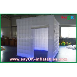 Buy cheap Inflatable Photo Studio 1 Door Waterproof Wedding Inflatable Mobile Photo Booth With Changeable Led Strip from wholesalers