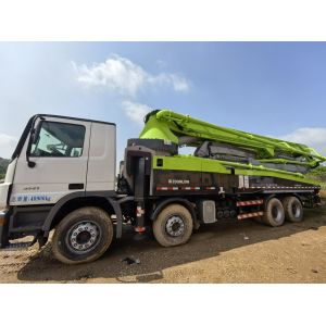 Buy cheap 13750*2500*4000 Semi-Dry Shotcrete Type 2012 Zoomlion 49m Concrete Pump Truck for Best from wholesalers
