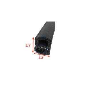 EPDM Pinchweld Side Seal Strip With Sponge Bulb Rubber Edge Protection Cutting