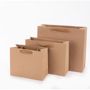 Buy cheap Takeaway Biodegradable Kraft Recycled Paper Gift Bag With Pattern from wholesalers