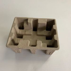 Buy cheap Moisture Resistant Molded Fiber Pulp Boxes Beverage Carriers Food Trays from wholesalers