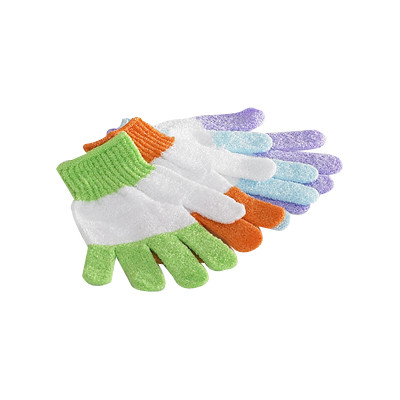 Buy cheap Home Spa Exfoliating Bath Gloves Stripe Pattern For Body Cleaning from wholesalers