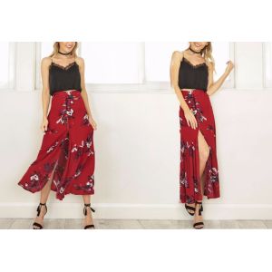 Buy cheap 2018 New design high waisted print long skirts from wholesalers