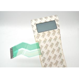 Flat Microwave Oven Membrane Keypad With Shielding Layer And 3M55230 Adhesive