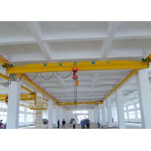 Top Running Underslung Bridge Crane Single Beam Heavy Loading