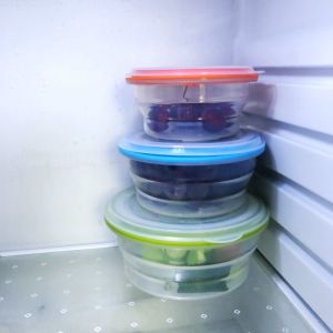 Buy cheap Bpa Free Large Air-Tight Folding Collapsible Kids Hiking All Silicone Food Divider Storage Container With Leak Proof Lock from wholesalers