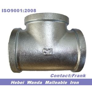 Buy cheap galvanized malleable iron tee BS thread,NPT thread from wholesalers