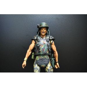 Camouflage Soldier Action Figures , Army Action Figures With Screaming Face