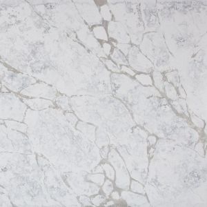 Buy cheap 3200x1600mm Grey Quartz Countertops Brown Stripe Bathroom Vanity from wholesalers