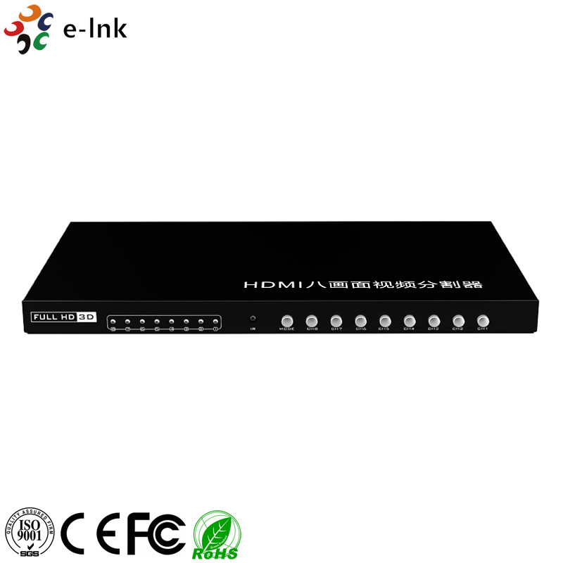 Buy cheap DC12V 8x1 HDMI Multiviewer Switch High Speed Press Key IR Remote from wholesalers