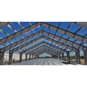 Buy cheap Structural Steel Storage Warehouse With 3-20T Cranes from wholesalers