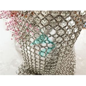 Buy cheap Silver Coated Round 304 Stainless Steel Ring Mesh from wholesalers