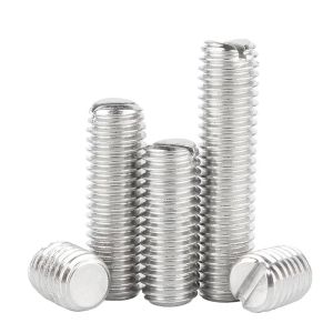 Buy cheap Slotted Flat Point Grub Screws DIN551 Stainless Steel Slotted Set Screw with Flat Point from wholesalers