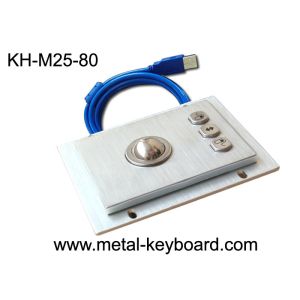 Buy cheap Vandal proof Metal Industrial trackball Mouse Resistant to dust , dirt , water from wholesalers