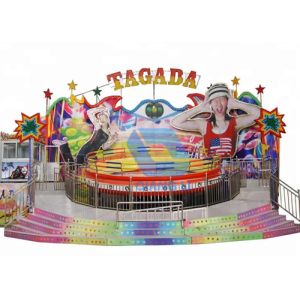 Buy cheap Fun Carnival Theme Park Rides Disco Tagada Turntable Funfair Rides On Trailer from wholesalers