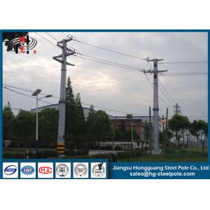 Buy cheap 15kv Power Transmission Poles Galvanized Electrical Service Pole Long - Life from wholesalers