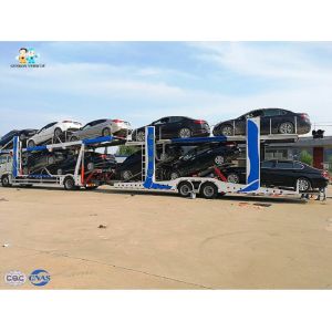 Buy cheap Anti Rust Double Deck Flatbed 24M Skeletal 10 Car Hauler from wholesalers