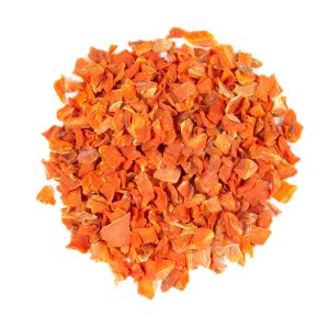 Dehydrated Orange Red Dried Carrot Chips Low Sugar