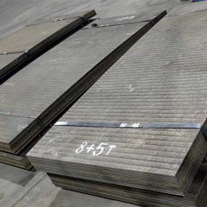 Buy cheap 10+4 NM500 ASTM Hardfacing Wear Plate Composite Steel Plates Cladding Wear Plate Chrome Carbide Overlay from wholesalers