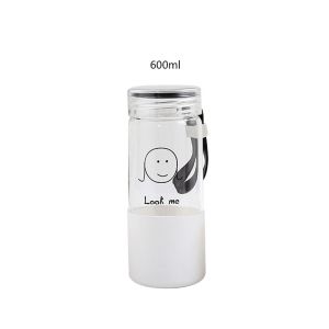 Buy cheap Cadmium Free 600ml Glass Water Drinking Bottles from wholesalers