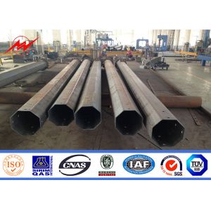 Hot Dip Galvanization Electrical Octagonal Distribution Line Power Poles