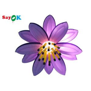 Buy cheap Customized 10ft Inflatable Lighting Decoration Led Lily Flower For Wedding Christmas from wholesalers