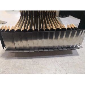 Buy cheap highly durability finned bellows cover black /silver colour with traverse rate 120M/min for protect red hot from wholesalers