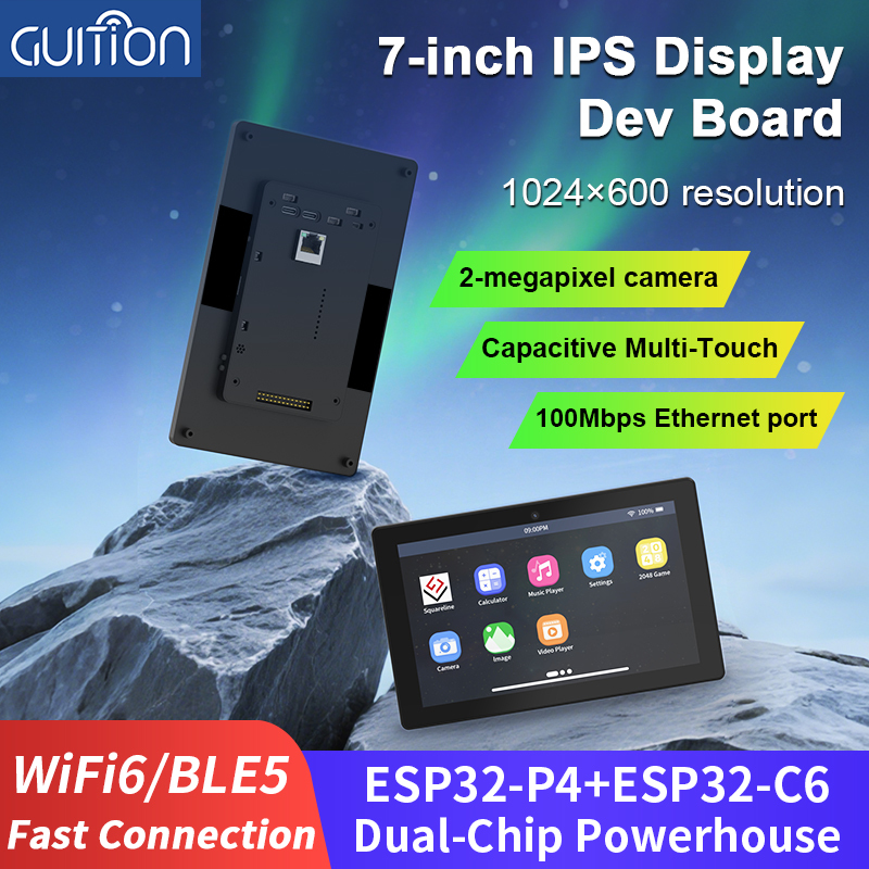 Buy cheap JC1060P470C_I_W_Y Fully functional 7-inch intelligent display solution: ESP32-P4 core, integrated touch and camera, ready for immediate development from wholesalers