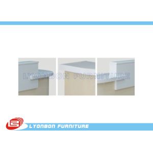 Buy cheap White MDF Wood Reception Desk For Exhibition Help Center , 5000mm * 2800mm * 1050mm from wholesalers