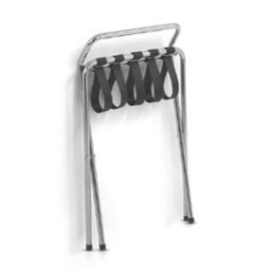 Buy cheap High Gloss Chrome Foldable Hotel Display Stand With Plastic Feet from wholesalers