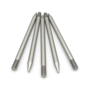 Buy cheap Non-standard Custom Threaded Cylindrical Pins Stainless Steel External Thread Cylindrical Pins Custom Pointed Flat Tail from wholesalers