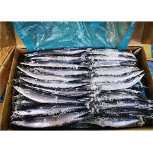 Buy cheap 3% Moisture Saury Fish 90g 100g Fresh Frozen Seafood product