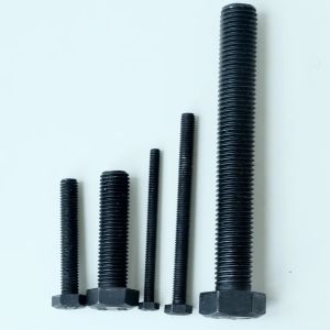 Black Quenched External Hexagonal Full Thread Bolts M8-M24 with GB Standard 8.8