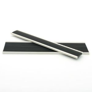 China Black PVC Stair Nosing Extrusion Profile Customized Plastic Profiles on sale