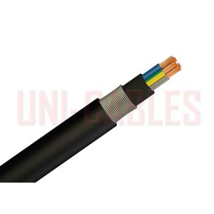 Buy cheap Black HFFR Copper Armoured Cable , Aluminium Cross Linked Polyethylene Cable product