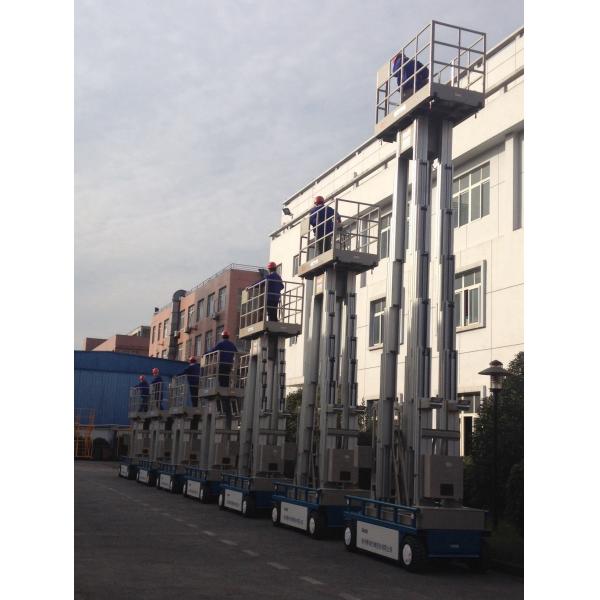 Buy cheap 6m Aluminum Self Propelled Vertical Mast Lift Hydraulic Ladder For With 480KG Capacity from wholesalers