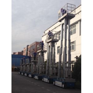 Buy cheap 6m Aluminum Self Propelled Vertical Mast Lift Hydraulic Ladder For With 480KG Capacity from wholesalers