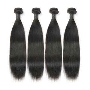 Non Remy Real Natural Looking Straight Weave No Synthetic Hair OEM Service