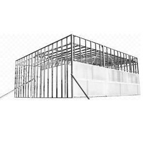 Custom Church Building Steel Structure with Roofing Sandwich Panel / Single