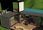 Buy cheap 20HC Villa Economical Prefabricated Shipping Container Homes from wholesalers